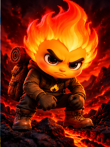 Angry mascot