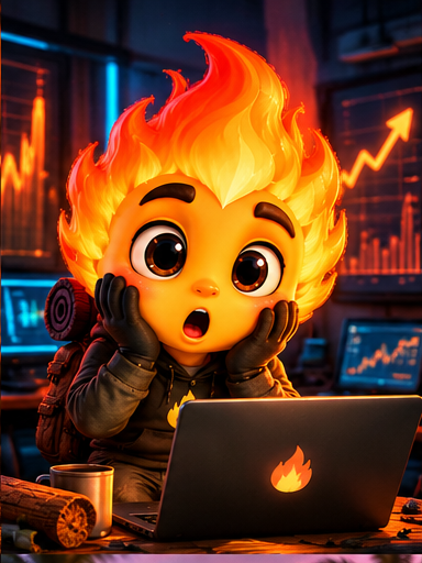 Surprised mascot